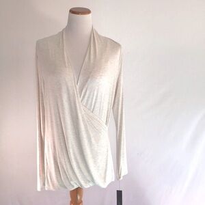 Wrap long sleeve shirt Y2K